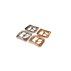 15mm 21mm Manufacturer Direct Luxury Zinc Alloy Metal Shoe Buckles Exquisite Small &amp; Durable Hardware For Handicrafts