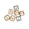 15mm 21mm Manufacturer Direct Luxury Zinc Alloy Metal Shoe Buckles Exquisite Small &amp; Durable Hardware For Handicrafts