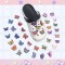 Butterfly Series Shoe Buckle Cros-border Pvc Garden Shoe Buckle Soft Rubber Shoe Accessories Removable Patch Clog Charms