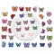 Butterfly Series Shoe Buckle Cros-border Pvc Garden Shoe Buckle Soft Rubber Shoe Accessories Removable Patch Clog Charms