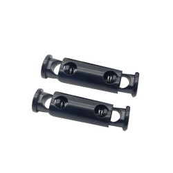 Black Double-headed Rope Buckle Alloy Die-casting For Handbags And Shoes Key Parts Buckle