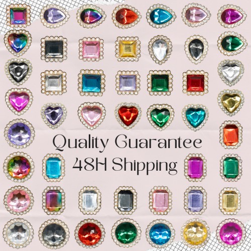 Fashion New Luxury Charm Shoe Wholesale Custom Metal Shoe Buckle Bling Diamond Shoe Decorations Rhinestone Clogs Accessory Bulk