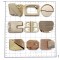 High Quality Zinc Alloy Shoe Buckles Personalized Design Golden Veneer Metal Pin Decorations For Men Women Shoe Hooks