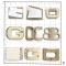 High Quality Zinc Alloy Shoe Buckles Personalized Design Golden Veneer Metal Pin Decorations For Men Women Shoe Hooks