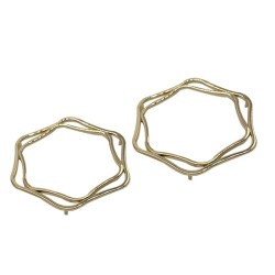 Polygonal Hollow Hardware Copper Iron Aluminum Stainless Steel Material For Clothing Zipper Head Shoe Buckle Accessories