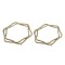 Polygonal Hollow Hardware Copper Iron Aluminum Stainless Steel Material For Clothing Zipper Head Shoe Buckle Accessories