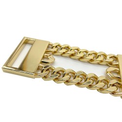 Factory Wholesale Multi-scene Chain Belt Aluminum Alloy Buckle Head For Clothing Shoes And Hats