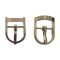Metal Bag Accessory Bag Parts Square Tri-glide Pin Buckles For Bag Strap Leather Craft Center Bar Adjustable Slider Buckle