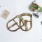 Metal Bag Accessory Bag Parts Square Tri-glide Pin Buckles For Bag Strap Leather Craft Center Bar Adjustable Slider Buckle