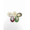 Round Shoe Buckles Metal Ladies Light Gold Shoe Pin Buckles Accessories