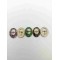 Round Shoe Buckles Metal Ladies Light Gold Shoe Pin Buckles Accessories