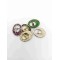 Round Shoe Buckles Metal Ladies Light Gold Shoe Pin Buckles Accessories