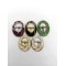 Round Shoe Buckles Metal Ladies Light Gold Shoe Pin Buckles Accessories