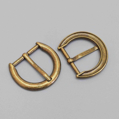 Hot Style Hardware Accessories Decorative D Shape Adjustable Belt Pin Buckles Customized Small Shoe Buckles