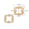 Custom Metal Rhinestone Shoe Buckle Accessory Decorative Upper For Shoe Hooks