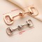 Metal Chain Buckle Belt Decorative Buckle Luggage Hardware Accessories Coat Coat Belt Buckle