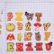 Cartoon Thanksgiving Letters Pvc Detachable Shoe Buckle Diy Accessories Decorations For Shoes