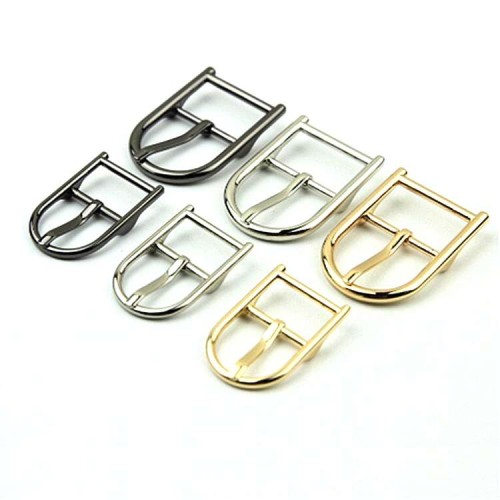 Classic Shield Shape Zinc Alloy Metal Pin Buckle Professional Fashion Accessory Belts Buckle Shoes Bags Plating Technique