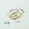 Classic Shield Shape Zinc Alloy Metal Pin Buckle Professional Fashion Accessory Belts Buckle Shoes Bags Plating Technique