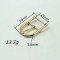 Classic Shield Shape Zinc Alloy Metal Pin Buckle Professional Fashion Accessory Belts Buckle Shoes Bags Plating Technique