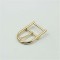 Classic Shield Shape Zinc Alloy Metal Pin Buckle Professional Fashion Accessory Belts Buckle Shoes Bags Plating Technique