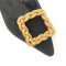 Zinc Alloy Colored Shoe Buckles Customized Ladies Shoe Chain Accessories