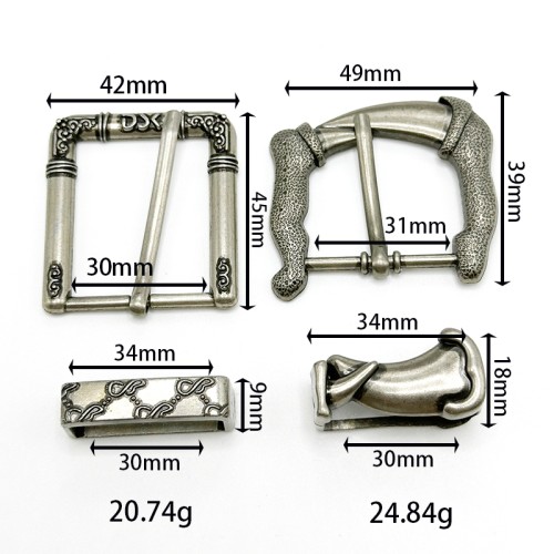 Wholesale High-quality Antique Brass Carved Belt Buckle Shoe Accessories Buckle Pin Buckle