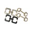 Men's Gold Leather Dance Chain Buckle Shoe Decor Hook For Shoe Decorations