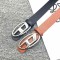 Unisex Multifunctional Sexy Belt With New Oval Metal Snap Buckle Fashionable Jeans Accessories With Bead Decoration Made Plastic