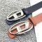 Unisex Multifunctional Sexy Belt With New Oval Metal Snap Buckle Fashionable Jeans Accessories With Bead Decoration Made Plastic