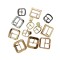 Luxurious Elegant Gold Metal Zinc Alloy Shoe Hooks High Quality Customized Sandals Clasp Accessory Simple Pattern Shoe Buckles