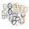 High Quality Luxury Zinc Alloy Metal Shoe Hooks Factory Wholesale Best-selling Customizable Sandal Buckles Double Pin