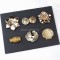 Manufacturer Custom Brand Logo Irregular Ring Decoration Women's Metal Pin Zinc Alloy Buckle For Shoes Dresses Swimwear Belts