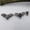 Factory Wholesale Diy Retro Punk Ancient Silver Little Ghost Head Rivet Buckle For Shoes Plating Belt Bags