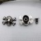 Factory Wholesale Diy Retro Punk Ancient Silver Little Ghost Head Rivet Buckle For Shoes Plating Belt Bags