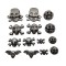 Factory Wholesale Diy Retro Punk Ancient Silver Little Ghost Head Rivet Buckle For Shoes Plating Belt Bags