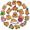 Cute Cartoon Rubber Pvc Decoration Shoes Buckles Capybara Kapibara Shoe Charms For Diy Fun Shoe Accessories Wholesale