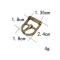 Factory Direct Sale 4-point Shoe Buckles And Pin Buckles,Hardware Metal Accessories For Bags,Handbags,Shoes And Boots In Stock