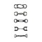 Premium Heavy-duty Zinc Alloy Shoe Buckles With Crystal Decorations Adjustable For Dress Shoes And Loafers