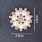 Women's Fashion Metal Shoe Buckle With Crystal Rhinestone And Pearl Elegant Accessory