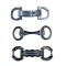 High Quality Wire Drawing Processstylish Metal Shoe Buckles Strong Chains Diy Shoe Hooks Le Fu Shoe Decoration