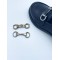 High Quality Wire Drawing Processstylish Metal Shoe Buckles Strong Chains Diy Shoe Hooks Le Fu Shoe Decoration