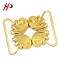Custom Decorative Clasp Dress Fashion Belt Manufacturers Metal Double Two Prong Buckle