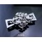 2025 Hot Selling Customized Shoe Accessories Rhinestone Flower Shoe Buckle