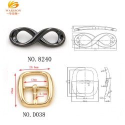 Custom Metal Ladies Shoes Hardware Shoe Clip Buckles