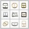 20mm Metal Brass Shoes Accessories Roller Adjust Pin Buckle