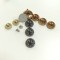 Shoes Accessory Uv Plating Half Shape Plastic Shoes Rivet With Screw Nail