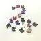 Shoes Accessory Uv Plating Half Shape Plastic Shoes Rivet With Screw Nail