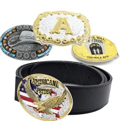 Free Design By Manufacturers Custom Logo Metal Enamel Color 3d Belt Buckles For Men&Women Plating Technics For Garment Use