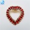 New Arrival Heart Shape Rhinestone Shoe Buckle Ornament Detachable Shoe Clip For Ladies High Heels Accessories Decoration